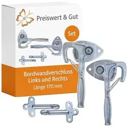 Bordwandverschluss Winkelhebelverschluss 170mm für Anhänger und Pferdeboxen
