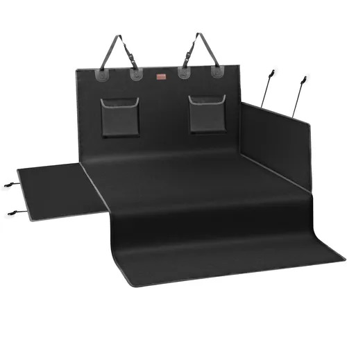 KINGSLEEVE® Kofferraumschutz Schondecke für Hunde - Autoschondecke aus robustem 600D Oxford Polyester, wasserabweisend und kratzfest. Ideal für alle PKWs und SUVs, mit praktischem Seiten- und Ladekantenschutz.