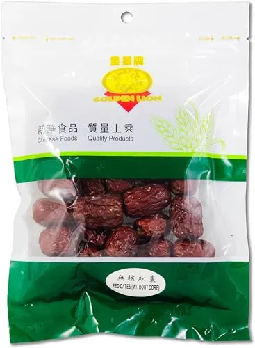 GOLDEN LION Getrocknete Rote Datteln 100g Kernlose | Red Dates