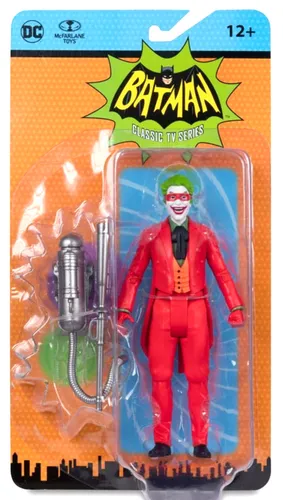 DC RETRO Batman - The Joker (Classic TV Series) 15 cm Figur - Sammelfigur aus DC Comics, 15 cm groß, beweglich mit 12 Gelenkpunkten und detailgetreuer Bemalung, ideal für Fans und Sammler.