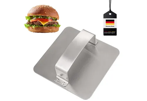 bremermann Burgerpresse, Hamburgerpresse für Patties, Smash-Burger, Edelstahl
