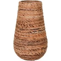 VIVANNO Pflanzkübel ROTA 35 cm x 35 cm x 57 cm - Eleganter Pflanzkübel aus hochwertiger Wasserhyazinthe für den Innenbereich. Mit robusten Materialien und stilvollem Design bringt er ein mediterranes Flair in Ihr Zuhause.