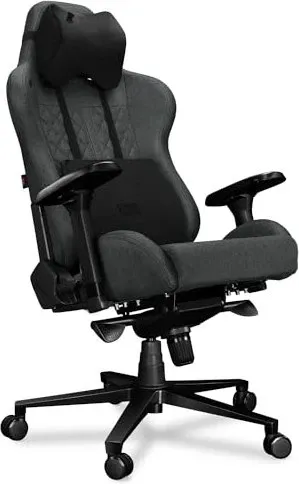 Yumisu 2050 Gamingstuhl Dunkelgrau-Schwarz - Gaming-Stuhl mit ergonomischem Design, Memory Foam Kissen und hoher Belastbarkeit bis 150 kg für maximalen Komfort und Unterstützung bei langen Sitzungen.