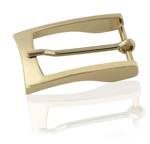 FREDERIC HERMANO Gürtelschnalle 30mm Metall Gold - Buckle Cool - 307407700020 Metall glänzend poliert klassisch halbrunde Schließe