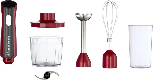 Russell Hobbs Stabmixer Desire 3 in 1 - 27140-56 - 500 W - Mixer mit 500W Leistung, 3-in-1 Funktionen: Zerkleinern, Mixen und Schlagen, ideal für schnelle Zubereitungen und einfache Reinigung.