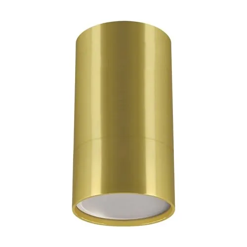 Licht-Erlebnisse Deckenlampe Aluminium in Gold GU10 - Stilvolle Deckenleuchte in Gold, ideal für Wohnzimmer, Küche und Flur. Freie Leuchtmittelwahl für individuelle Helligkeit und Lichtfarbe.