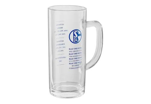 FC Schalke 04 Bierkrug Bierkrug Bau & Weiß, 1-tlg., Glas