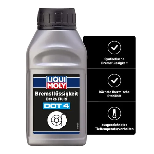 LIQUI MOLY Bremsflüssigkeit DOT 4 | 500 ml | Bremsflüssigkeit | Art.-Nr.: 21156, Silber