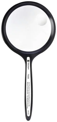 TOOLCRAFT TO-8976465 Handlupe Vergrößerungsfaktor: 2 x, 4 x Linsengröße: (Ø) 63.5mm Schwarz