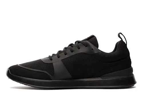Clarks Herren Lt Lace Sneaker - Black Knit, 42 EU - Herren-Sneaker mit handgefertigter Haptik, weichem Premium-Leder und leichtem Komfort-Fußbett für optimalen Tragekomfort.