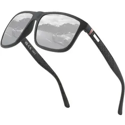 Polarisierte Vintage Sonnenbrille für Herren/Damen - Klassisch und Elegant - Modische Sonnenbrille mit polarisierenden HD-Objektiven für klare Sicht. Ideal für Outdoor-Aktivitäten und bietet 100% UV400-Schutz. Leicht und komfortabel für ein angenehmes Tragegefühl.