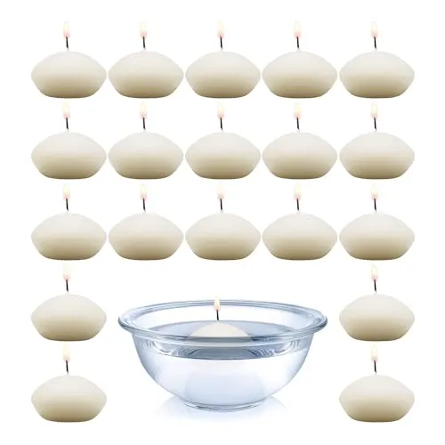 Schwimmkerzen - 20 Stück - Cream/Hochwertige Qualität | pajoma