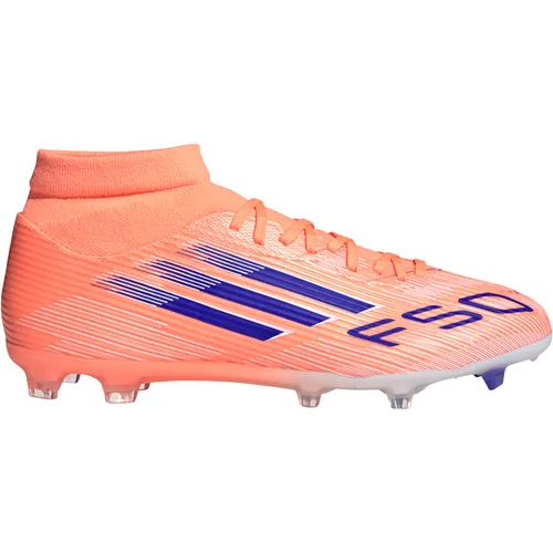 adidas F50 League MID FG/MG Fußballschuhe - 8,5/42.5 - Leichte Fußballschuhe mit SpeedTraxion Stollensystem für optimalen Halt auf Rasen und Kunstrasen, ideal für ambitionierte Spieler.
