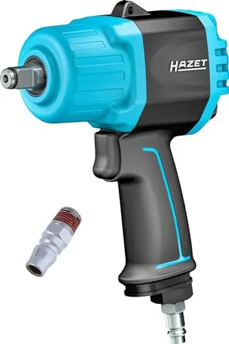 Hazet Druckluft-Schlagschrauber 9012TT - 2200Nm, kompakte Bauform für enge Räume, Hochleistungs-Doppelhammer-Schlagwerk und einhandbedienbar