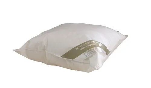 Betten Hofmann Federkopfkissen Hofmann Franken Kissen Kopfkissen Federkissen 80x80 cm 15% Daunen, Bezug: 100% Baumwolle, Kopfkissen, Rückenschläfer, Seitenschläfer
