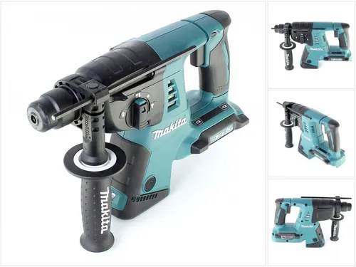 Makita Akku-Bohrhammer DHR 263 Z SDS-plus 36 V Li-ion - Leistungsstarker Akku-Bohrhammer mit 3,0 Joule für vielseitige Anwendungen. Ideal zum Bohren und Meißeln, ausgestattet mit Vibrationsdämpfung und Akku-Kapazitätsanzeige für effizientes Arbeiten.