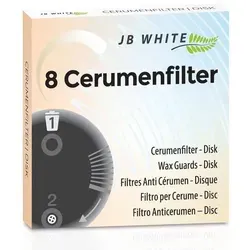 JB White 40 Cerumenfilter für Hörgeräte Cerushield Disc Phonak Audeo Marvel | Wachsschutz Filter Spender 5 Disk Packungen