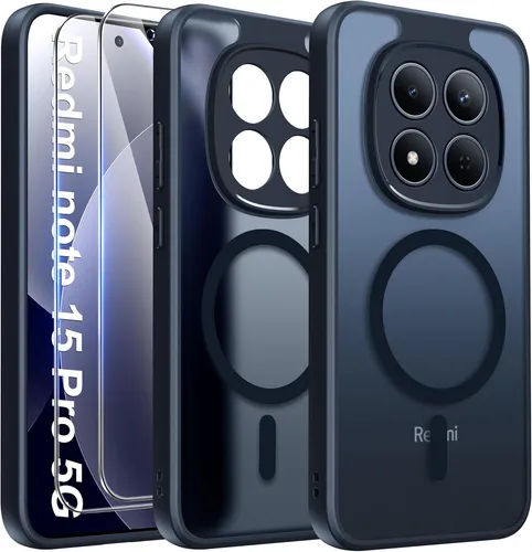 Hülle + 2X Schutzglas für Xiaomi Redmi Note 15 Pro 5G Hartglas MagSafe Case