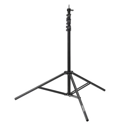 Rollei Profi Lampenstativ 285 cm - Lichtstativ für Studioeinsatz, mit Luftfederung für Stoßdämpfung und verstellbarer Höhe von 125 bis 285 cm, ideal für Studioblitze.