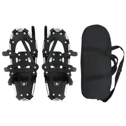 vidaXL 3 in 1 Schneeschuhe Silber und Schwarz – 21 Zoll