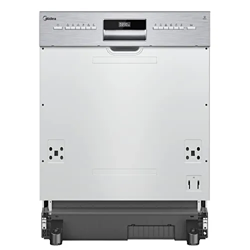 Midea SI 3.60N Geschirrspüler 60 cm - Teilintegriert mit WiFi - Haushaltsgroßgeräte, 13 Maßgedecke, Extra Trocknungsfunktion und 7 Programme für flexible Reinigungsergebnisse, leise mit nur 49dB.