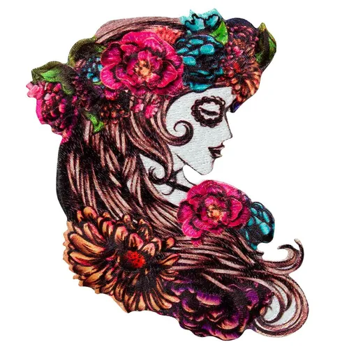 Produktbild La Catrina, Dia de Muertos Applikation Flicken Bügelbild Aufkleber 18203