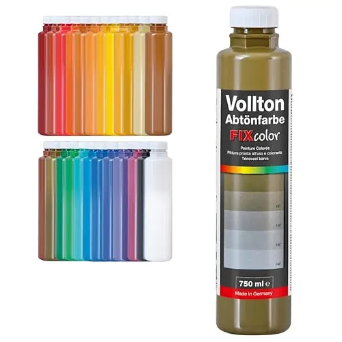 decotric Decolor Bunte Abtönfarbe Umbra - 750 ml I Dispersionsfarbe für dekorative Anstriche und wasserbasierten Materialien I Hohe Farbkraft & Ergiebigkeit