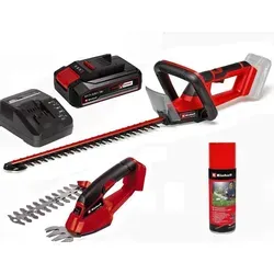 Einhell Akku-Heckenschere + Gras- und Strauchschere0 18V, Akku 2,5 Ah Pflegespray
