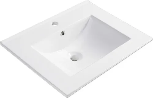 Differnz Möbelwaschtisch Providence 60 x 46 cm weiß glänzend Glasiert 36.011.54