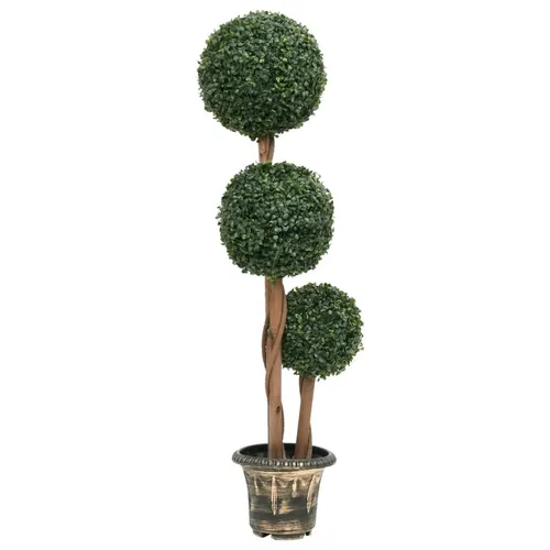 Künstlicher Buxbaum im Formschnitt - Dekorative Buxkugeln - Blumen & künstliche Pflanzen, ideal für jede Dekoration, inklusive Topf und pflegeleicht, perfekt für Innen- und Außenbereiche.