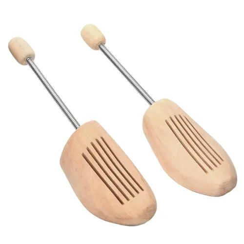 BY BNS Comfort Concept Schuhspanner Schuhdehner aus Echt-Holz mit Metall-Spiralfeder, Holz-Schuhformer, Schuhstrecker, atmungsaktiv, Gr. 40/41 Damen, 1 Paar