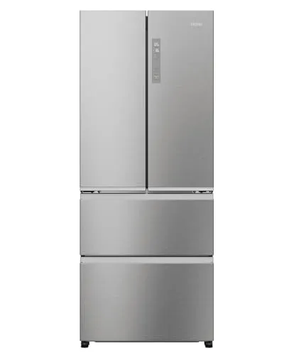 Haier FD 70 SERIE 3 HFR3718ENMM Kühl-Gefrier-Kombination - Kühlschrank mit French Door und Easy Access-Gefrierschubladen, energieeffizient und mit Total No Frost für optimale Lebensmittelhaltung.