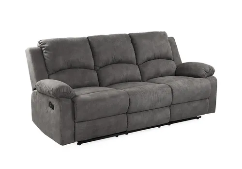 Luma-Home 3-Sitzer Sofa mit Relaxfunktion in grau von luma-home