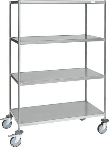 Produktbild Kongamek Edelstahl Etagenwagen mit 4 Ladeflächen