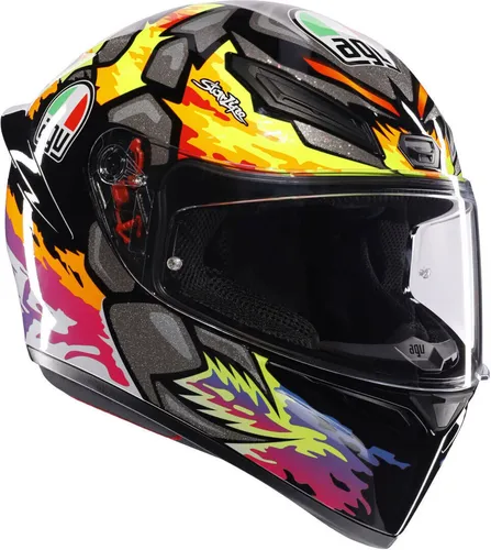 AGV K-1 S Bezzecchi 2023 Helm, bunt, XS (53/54) - AGV K-1 S Bezzecchi Helm – der perfekte Begleiter für sportliche Herausforderungen. Mit aerodynamischem Design, kratzfestem Visier und herausnehmbarer Innenausstattung bietet er Komfort und Sicherheit für jeden Einsatz.