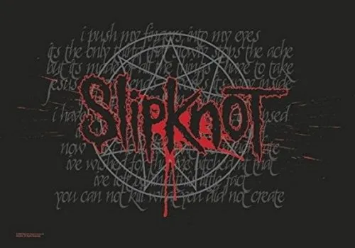 Heart Rock Bandiera Originale Slipknot in rot von Heart Rock
