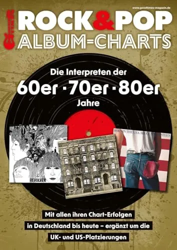 Rock & Pop Album-Charts: Die Interpreten der 60 - 70er - 80er Jahre - Antiquitäten & Sammlerkataloge – Umfassende Sammlung aller Album-Chart-Erfolge in Deutschland, UK und USA, perfekt für Musikliebhaber und Sammler.