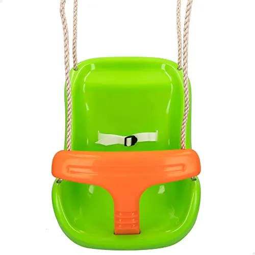 ColorBaby 54126 Gartenschaukel für den Außenbereich, Babyschaukel ab 10 Monaten, Maße 37 x 42,5 x 50 cm, Kapazität max. 70 kg, Kinderschaukel im Freien, Gartenspiele