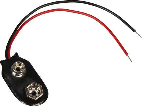 Batterieanschluss I-Form für 9V Blöcke | McPower | 30x18,5 mm