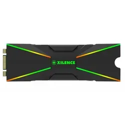 Xilence M2SSD.B.ARGB M.2 2280 SSD PCIe NVMe/SATA Kühler, 3PIN ARGB 5V, Passiv