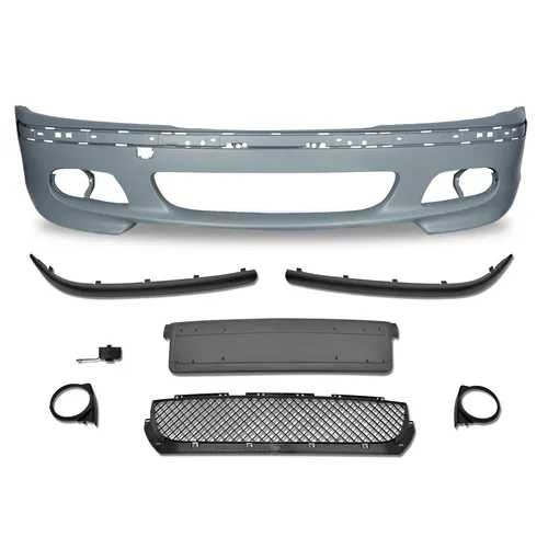 JOM Front Sport Stoßstange vorne für BMW 3er E46 - Stoßstange für BMW 3er E46, aus hochwertigem Polypropylen, sorgt für sportliches Design und optimale Passform.