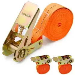 Stück Spanngurte mit Ratsche 800kg 25mm x 4m Orange