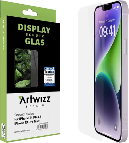 Artwizz Second Display Apple iPhone 13 Pro Max Displayschutz transparent
