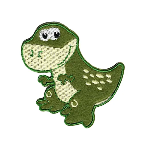 Tyrannosaurus T-Rex Dinosaurier Tier - Aufnäher, Bügelbild Größe: 6,6 x 6 cm