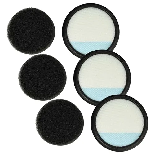 vhbw 3x Vormotor-Filter, 3x Schaum-Filter kompatibel mit Dirt Devil Blade DD767, DD777 Staubsauger