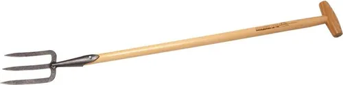 Handgabel mit Eschen-T-Stiel 80 cm - Gartenwerkzeuge – Robuste Handgabel mit ergonomischem Eschen-T-Stiel für optimalen Grip und Komfort beim Arbeiten im Garten.