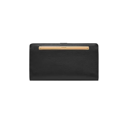 Fossil Geldbörse für Damen – Liza Eco Leder Slim Bifold - Damen-Geldbörse aus hochwertigem Eco Leder, schlankes Design mit 12 Kartenfächern und praktischem Reißverschlussfach für optimale Organisation.