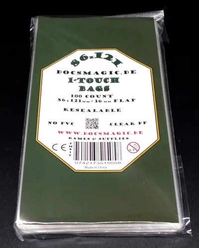 Docsmagic.de Resealable Bags - 86 x 121 mm - 1-Touch Toploader Screwdown - H 100