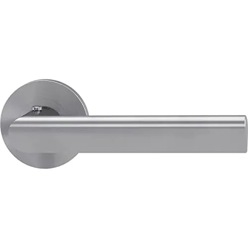 Türdrücker/Türbeschlag - TRI 134 smart2lock - mit Schließmechanik im Griff - schließen/verriegeln ohne Schlüsselrosette (DIN RECHTS)