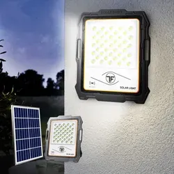 LED-Flutlicht 100W mit tragbarem Solarpanel